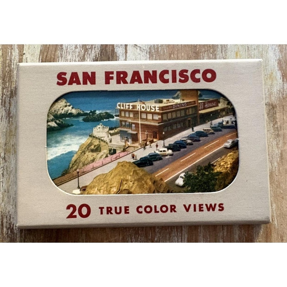 Vintage souvenir 20 True Color Views postcards San Fransisco 1950s in mailer EVC